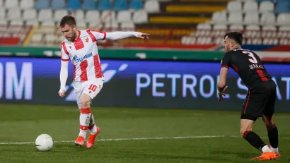 Aleksandar Katai (Crvena zvezda) na utakmici sa Mačvom